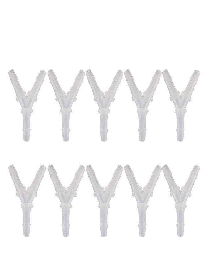 Cornesty Soft Hose Fittings Y Connector 3 Way Junction Aquarium Fish Tank Air Pump Transparent Plastic High Strength (4.8mm) - Image 4